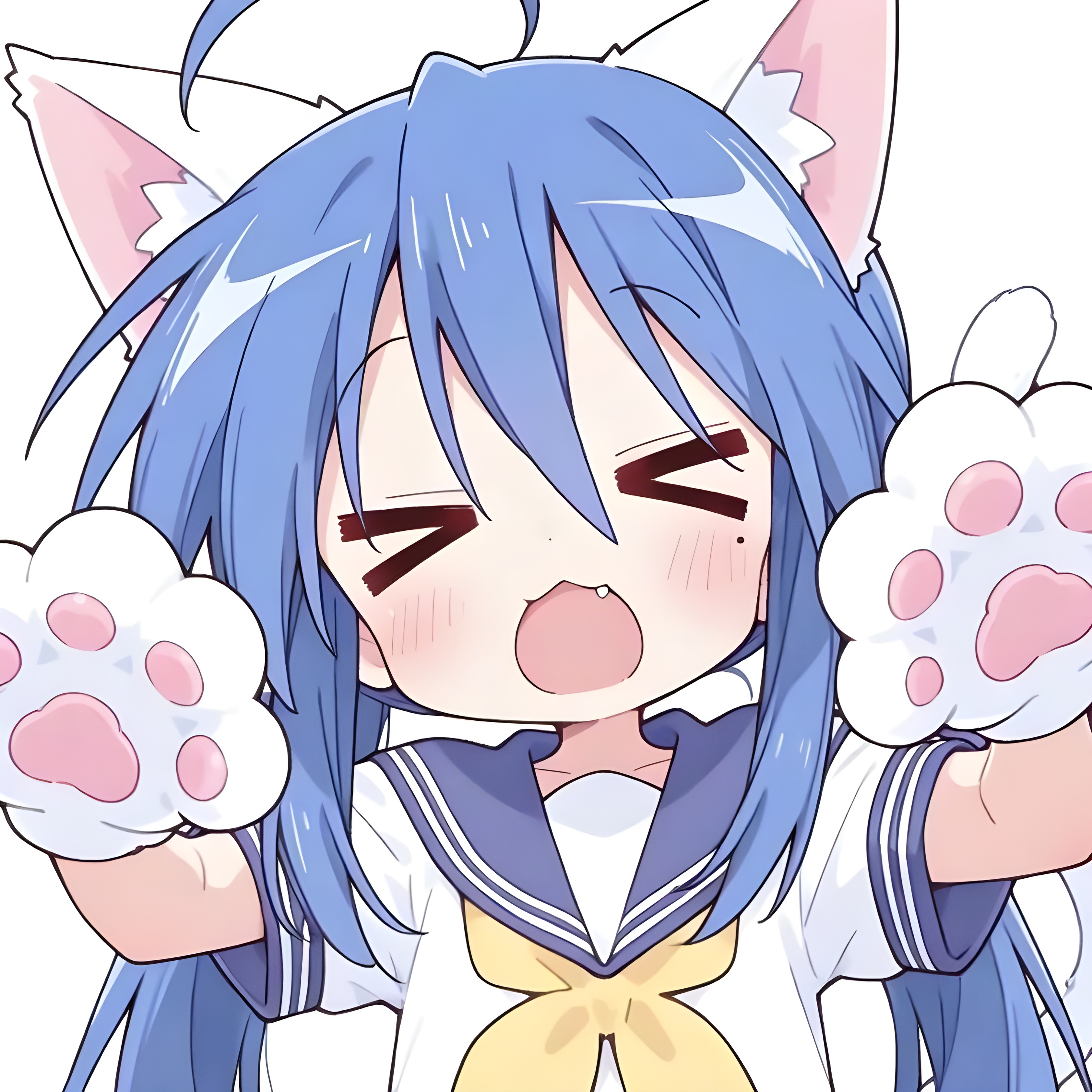 Nyashuu waving cat paws